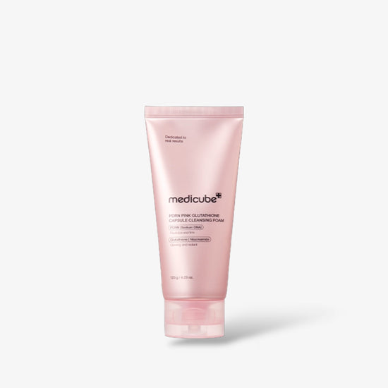 Medicube PDRN Pink Glutathione Cleansing Foam 120g غسول رغوي من الجلوتاثيون الوردي من ميديكوب بي دي آر إن - Princess Cosmetics Qatar