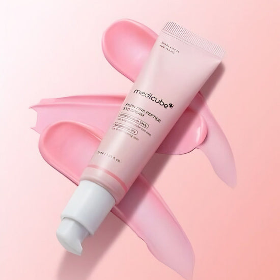 Medicube PDRN Pink Peptide Eye Cream 30ml كريم العيون الوردي الببتيد من ميديكيوب PDRN - Princess Cosmetics Qatar