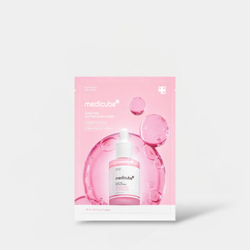 Medicube PDRN Pink Peptide Serum Mask (1 Sheet) قناع مصل الببتيد الوردي من ميديكوب بي دي آر إن - Princess Cosmetics Qatar