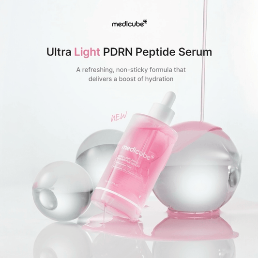 Medicube PDRN Pink Peptide Serum Ultra Light 30ml مصل الببتيد الوردي من ميديكوب PDRN خفيف للغاية - Princess Cosmetics Qatar