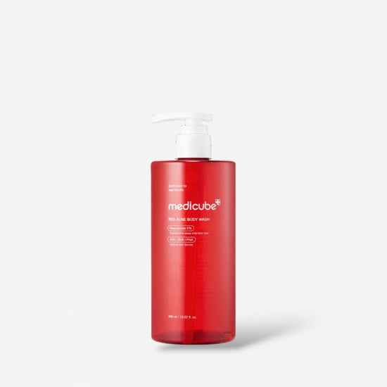 Medicube Red Acne Body Wash 3.0 400ml غسول الجسم ميديكوب ريد لعلاج حب الشباب 3.0 - Princess Cosmetics Qatar