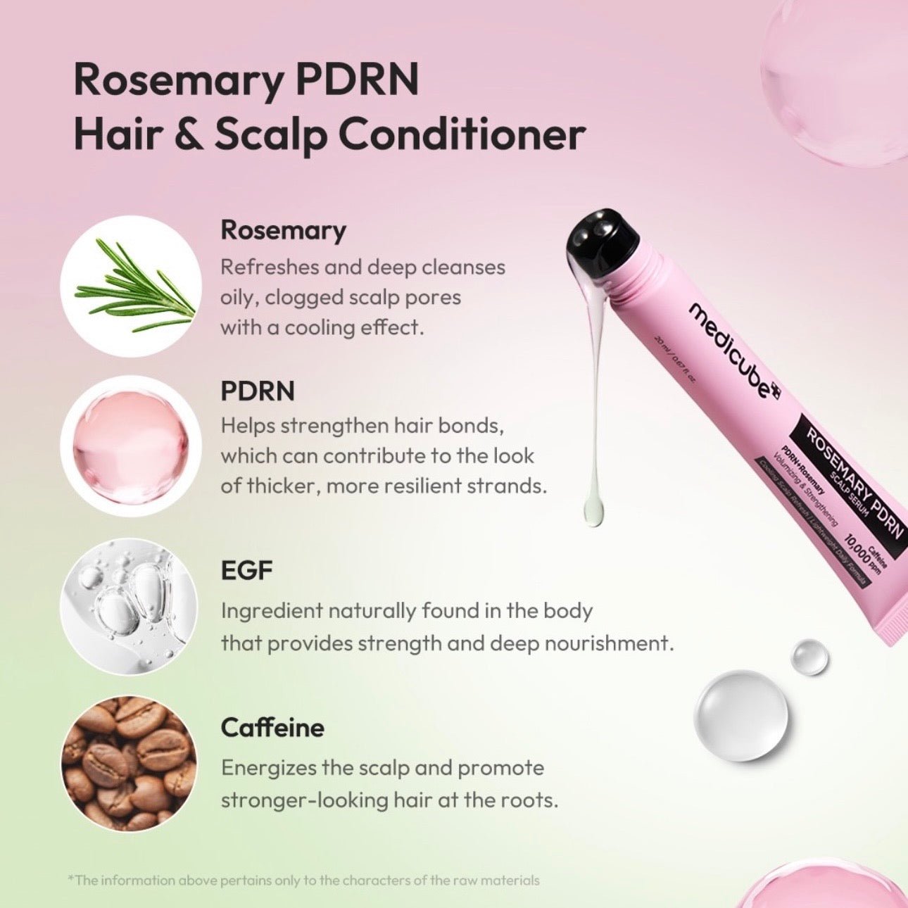 Medicube Rosemary PDRN Scalp Serum 20ml مصل فروة الرأس من ميديكيوب روزماري PDRN - Princess Cosmetics Qatar