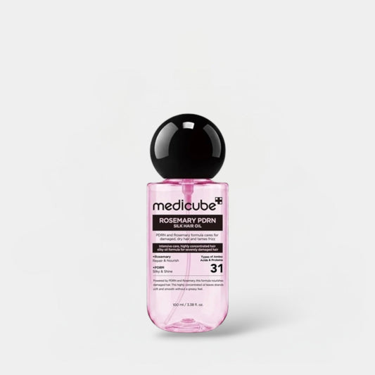 Medicube Rosemary PDRN Silk Hair Oil 100ml ميديكيوب زيت الشعر الحريري بإكليل الجبل وPDRN - Princess Cosmetics Qatar