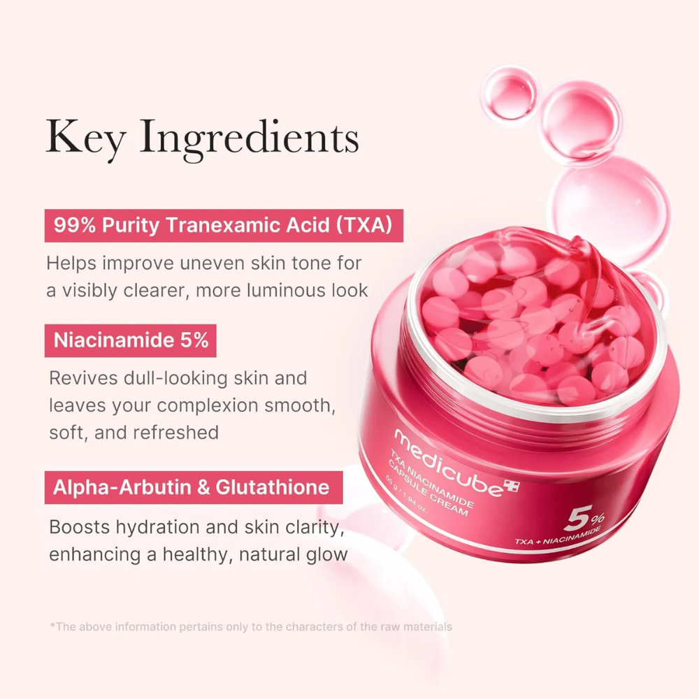 Medicube TXA Niacinamide Capsule Cream 55g كريم كبسولة نياسيناميد من ميديكيوب TXA - Princess Cosmetics Qatar