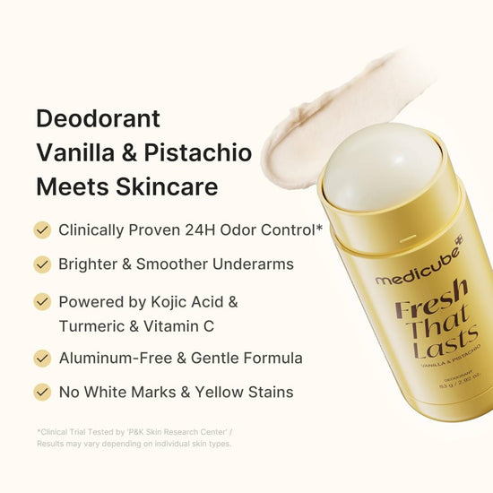 Medicube Vanilla & Pistachio Deodorant 80g مزيل العرق بالفانيليا والفستق من ميديكيوب - Princess Cosmetics Qatar