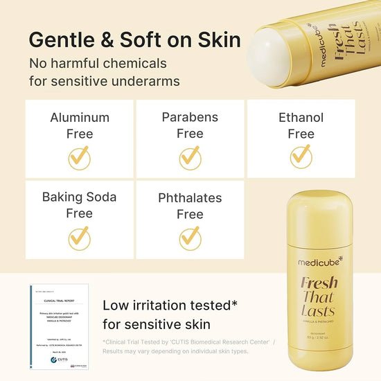Medicube Vanilla & Pistachio Deodorant 80g مزيل العرق بالفانيليا والفستق من ميديكيوب - Princess Cosmetics Qatar