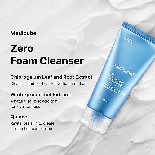 Medicube Zero Foam Cleanser 120g منظف رغوي من ميديكيوب زيرو - Princess Cosmetics Qatar