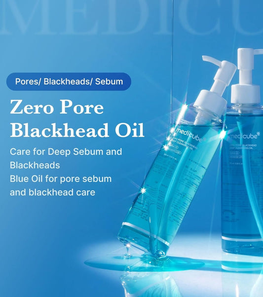Medicube Zero Pore Blackhead Deep Cleansing Oil 205ml زيت ميديكوب زيرو بور لتنظيف الرؤوس السوداء بعمق - Princess Cosmetics Qatar