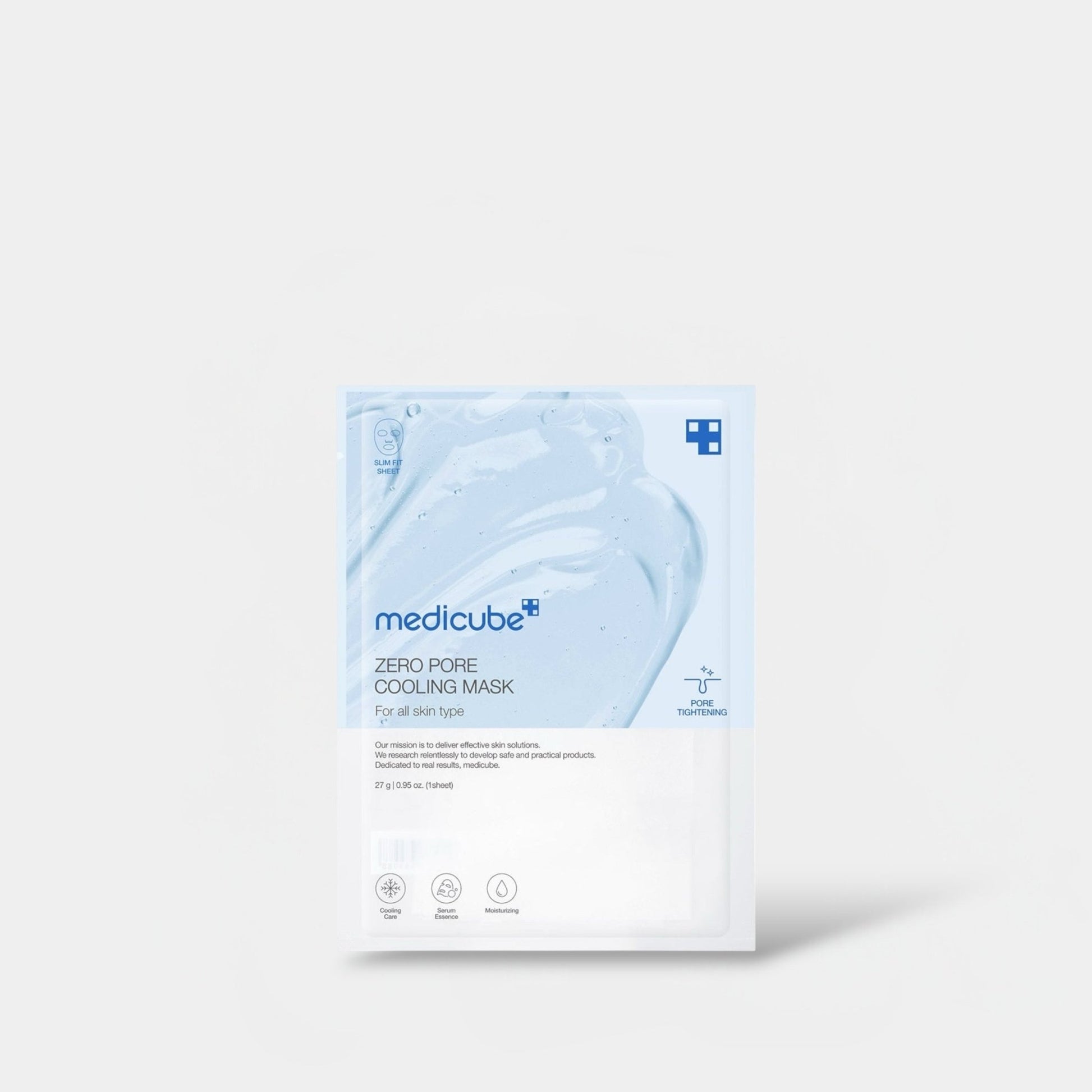 Medicube Zero Pore Cooling Mask 27g (1 Sheet) قناع تبريد المسام من ميديكيوب - Princess Cosmetics Qatar