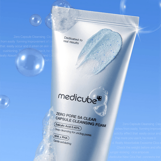 Medicube Zero Pore SA Clear Capsule Cleansing Foam 120g رغوة تنظيف كبسولات ميديكيوب زيرو بور إس إيه الشفافة - Princess Cosmetics Qatar