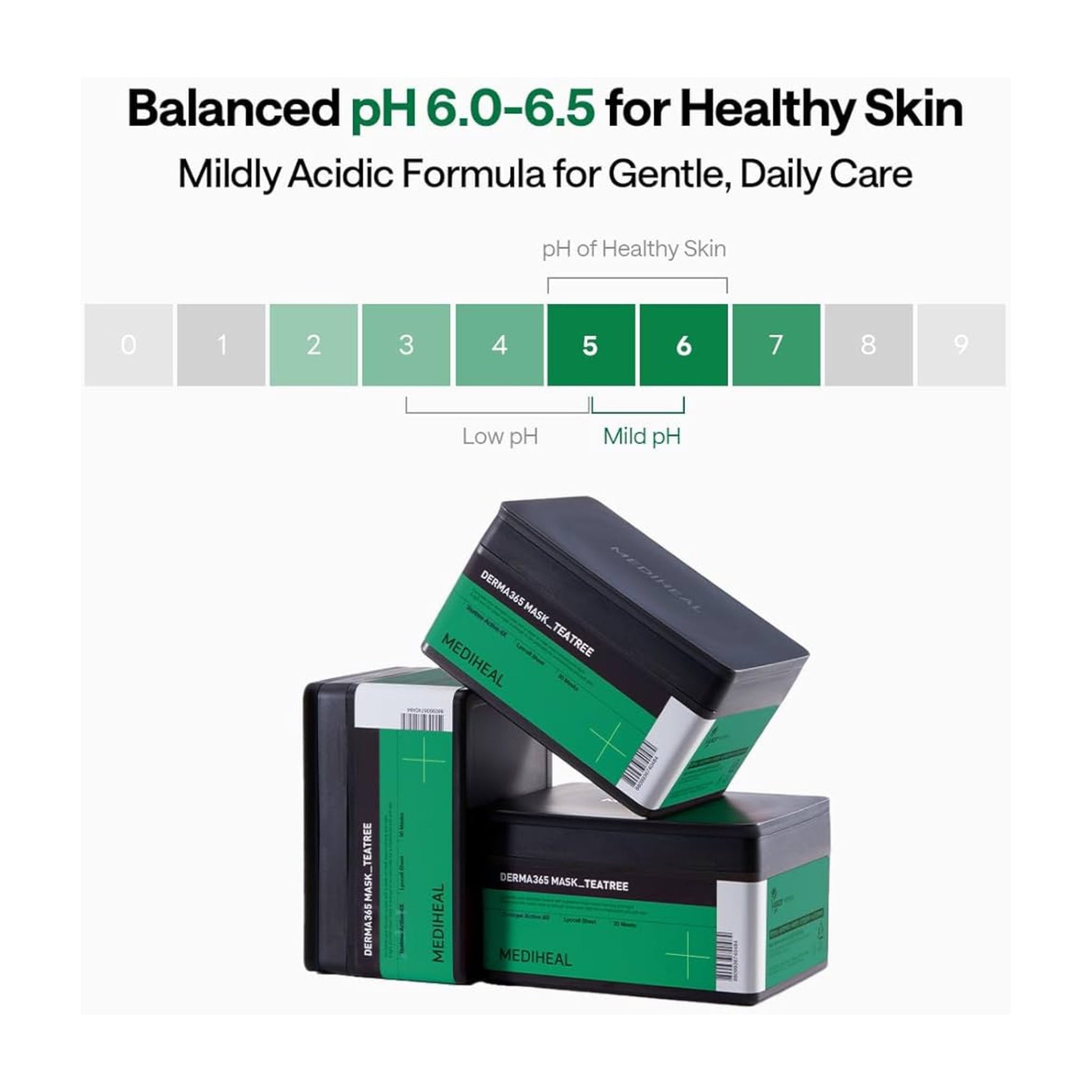 Mediheal Derma 365 Tea Tree Sheet Mask (30 Sheets) قناع ديرما 365 من ميدي هيل بشجرة الشاي - Princess Cosmetics Qatar