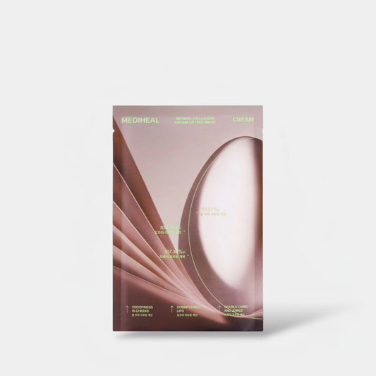Mediheal Retinol Collagen Cream Lifting Sheet Mask (1 Sheet) قناع ورقي لشد البشرة من ميدي هيل مع كريم ريتينول والكولاجين - Princess Cosmetics Qatar