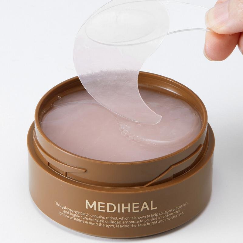 Mediheal Retinol Collagen Eye Patch (60 Patch). ميديهيل ريتينول كولاجين رقعة العين - Princess Cosmetics Qatar