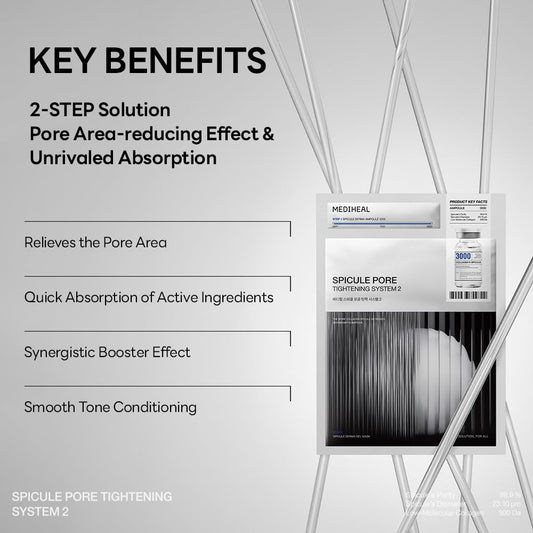 Mediheal Spicule Pore Tightening System 2 (1 Sheet) ميديهيل نظام شد المسام سبكيول 2 - Princess Cosmetics Qatar