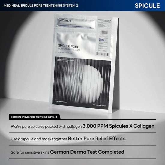 Mediheal Spicule Pore Tightening System 2 (1 Sheet) نظام تشديد المسام ميديهيل سبيكول 2 - Princess Cosmetics Qatar