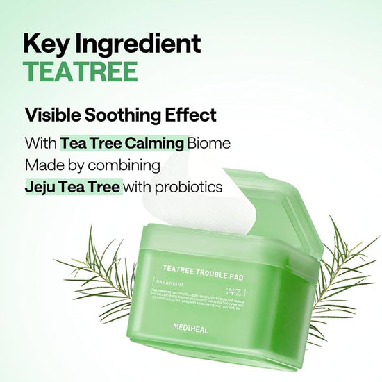 Mediheal Tea Tree Trouble Pad (100 pads) ميديهيل شجرة الشاي المتاعب الوسادة - Princess Cosmetics Qatar
