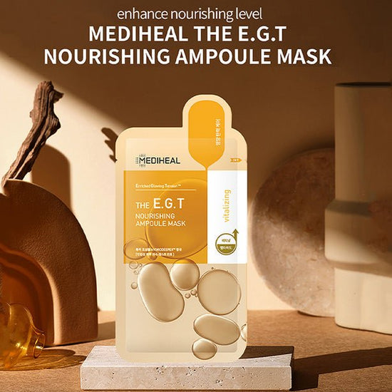 Mediheal The E.G.T Nourishing Ampoule Mask. ميديهيل قناع الأمبولات المغذي E.G.T - Princess Cosmetics Qatar