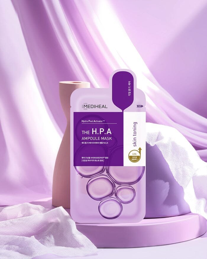 Mediheal The H.P.A Glowing Ampoule Mask. Mediheal قناع أمبولة H.P.A المتوهجة - Princess Cosmetics Qatar