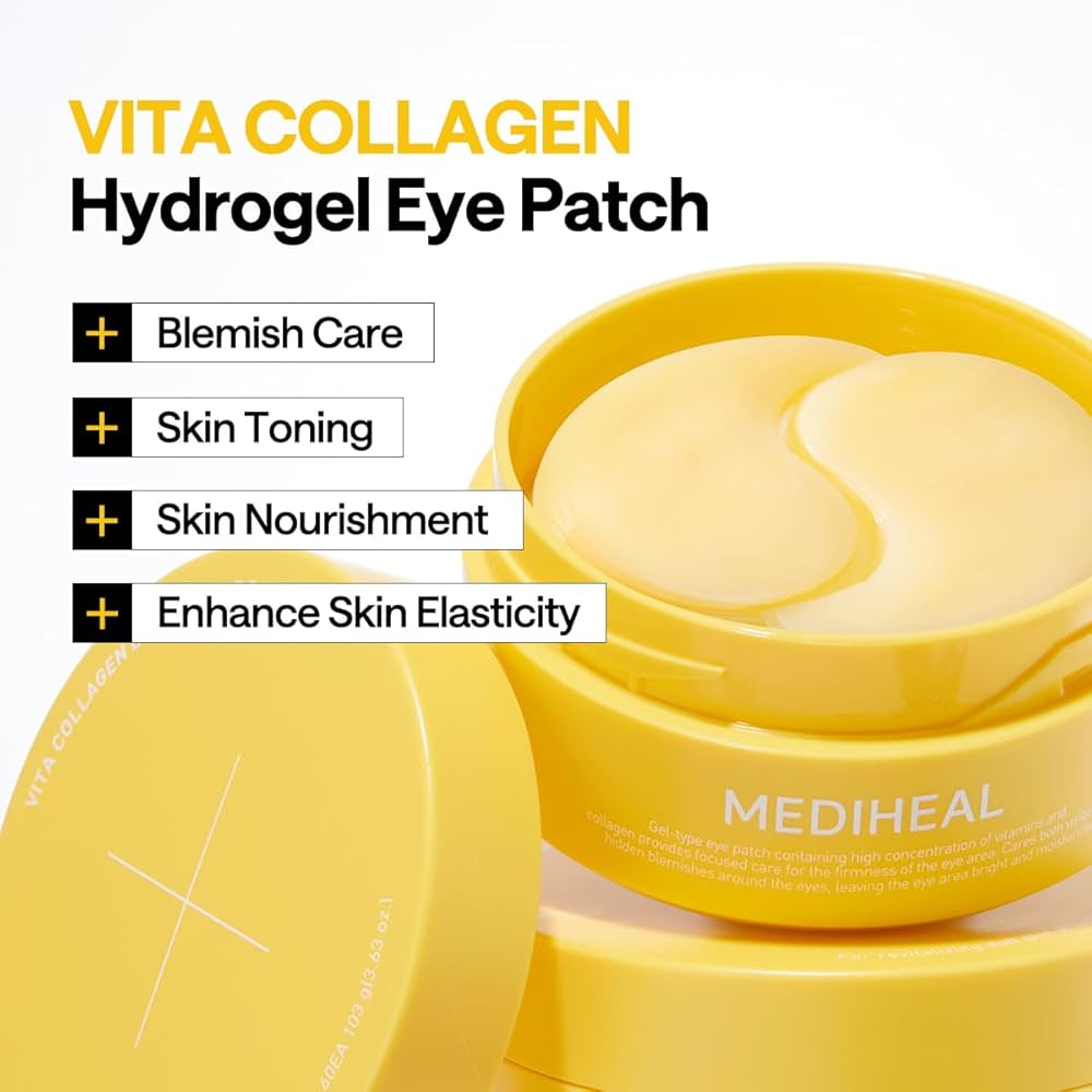 Mediheal Vita Collagen Eye Ampoule Patch (60 Patches) ميديهيل فيتا كولاجين أمبولة العين التصحيح - Princess Cosmetics Qatar