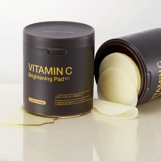 Mediheal Vitamin C Brightening Pad (60 Pads) وسادة تفتيح البشرة بفيتامين سي من ميدي هيل - Princess Cosmetics Qatar