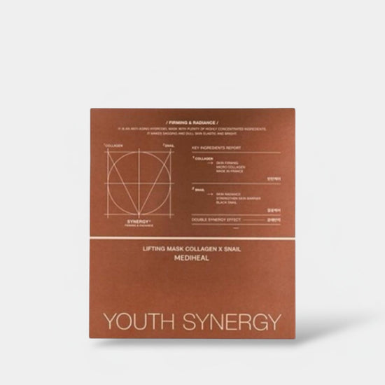 Mediheal Youth Synergy Lifting Mask Collagen x Snail (1 Sheet) قناع رفع البشرة من ميدي هيل يوث سينرجي بالكولاجين والحلزون - Princess Cosmetics Qatar