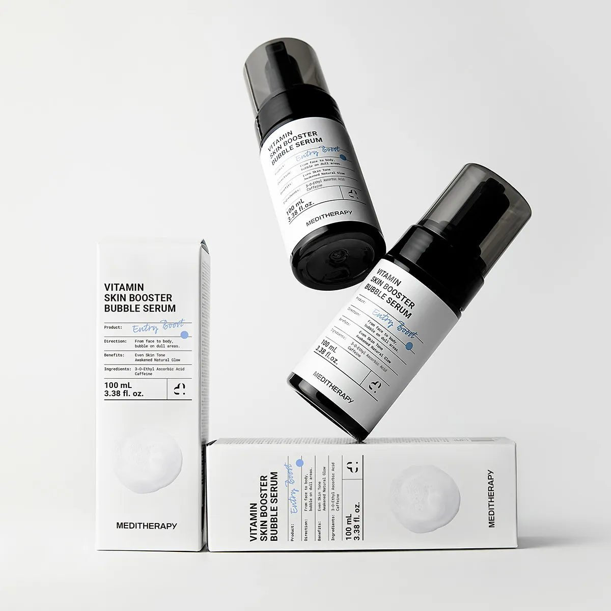Meditherapy Vitamin Skin Booster Bubble Serum 100ml سيروم الفقاعات المعزز للبشرة بالفيتامينات من ميديثيرابي - Princess Cosmetics Qatar