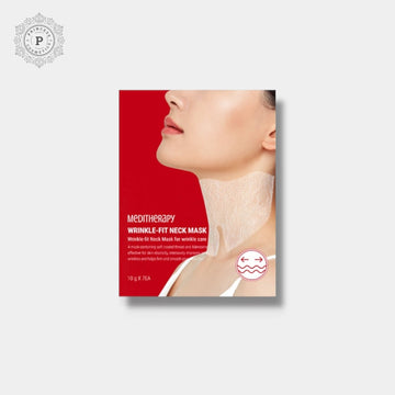 Meditherapy Wrinkle - fit Neck Mask (1 Sheet) قناع العلاج الطبي لمكافحة التجاعيد في الرقبة - Princess Cosmetics Qatar