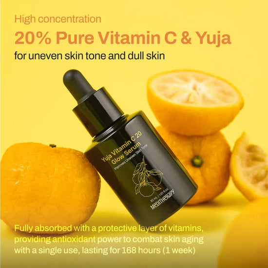 Meditherapy Yuja Vitamin C 20 Glow Serum 30ml سيروم فيتامين سي 20 جلو من ميديثيرابي يوجا - Princess Cosmetics Qatar