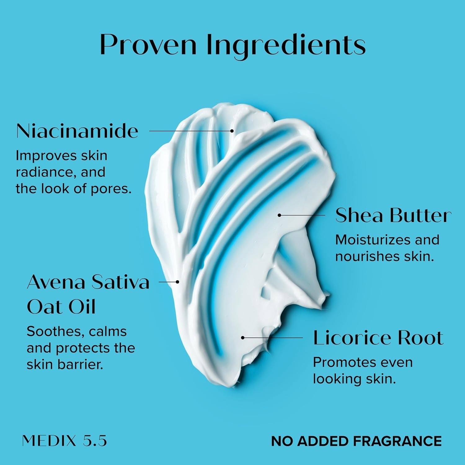 Medix 5.5 Niacinamide + Shea Butter Body Cream 444ml كريم الجسم ميديكس 5.5 نياسيناميد + زبدة الشيا - Princess Cosmetics Qatar