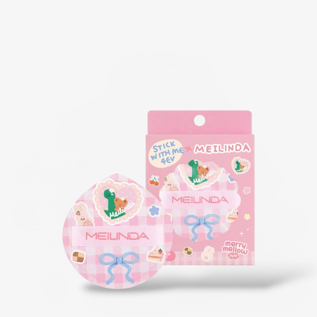 Mei Linda Merry Mellow Puff - Pink مي ليندا ميري ميلو باف - وردي - Princess Cosmetics Qatar