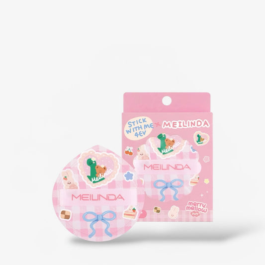 Mei Linda Merry Mellow Puff - Pink مي ليندا ميري ميلو باف - وردي - Princess Cosmetics Qatar