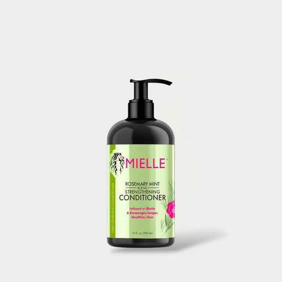 Mielle Organics Rosemary Mint Blend Strengthening Conditioner 355ml بلسم تقوية الشعر بمزيج إكليل الجبل والنعناع من ميلي أورجانيكس - Princess Cosmetics Qatar