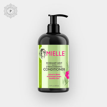 Mielle Organics Rosemary Mint Blend Strengthening Conditioner 355ml. بلسم تقوية مزيج إكليل الجبل والنعناع من ميلي أورجانيكس، 355 مل - Princess Cosmetics Qatar