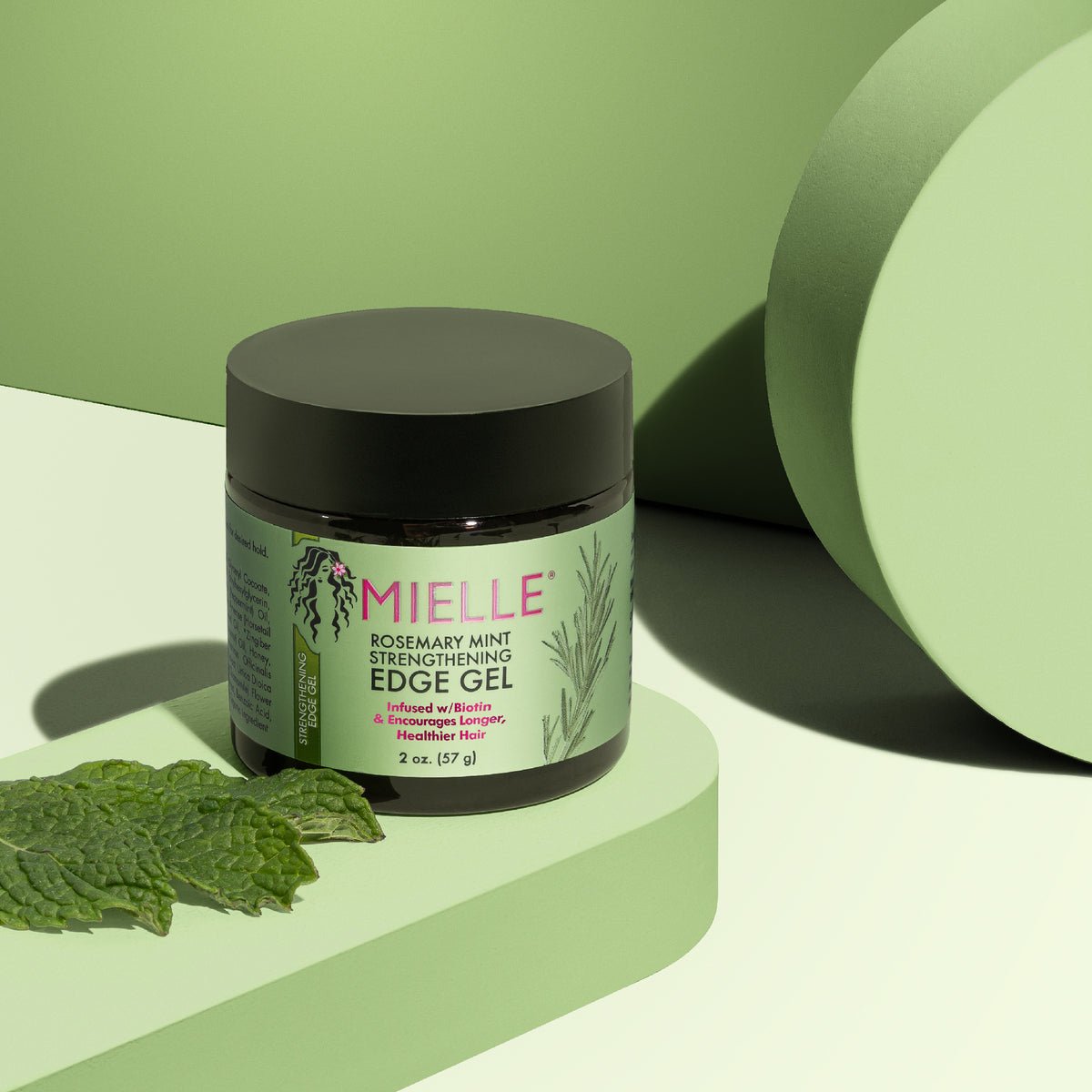 Mielle Organics Rosemary Mint Edge Gel 57g. ميلي أورجانيكس جل روزماري بالنعناع 57 جم - Princess Cosmetics Qatar