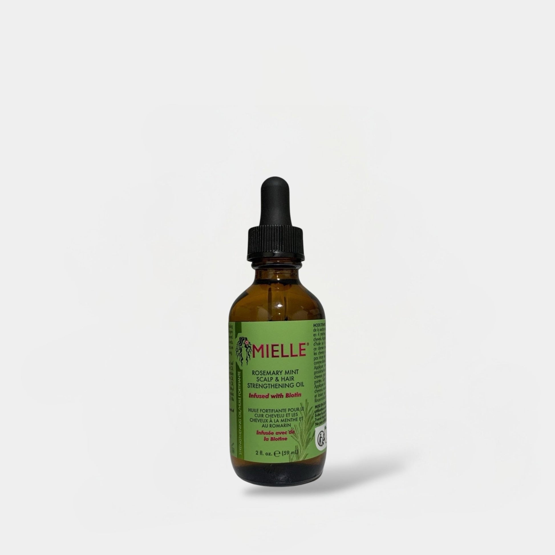 Mielle Organics Rosemary Mint Scalp & Hair Strengthening Oil 59ml زيت ميلي أورجانيكس لتقوية فروة الرأس والشعر بنكهة الروزماري والنعناع - Princess Cosmetics Qatar