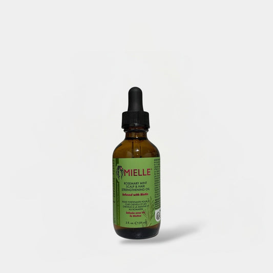 Mielle Organics Rosemary Mint Scalp & Hair Strengthening Oil 59ml زيت ميلي أورجانيكس لتقوية فروة الرأس والشعر بنكهة الروزماري والنعناع - Princess Cosmetics Qatar