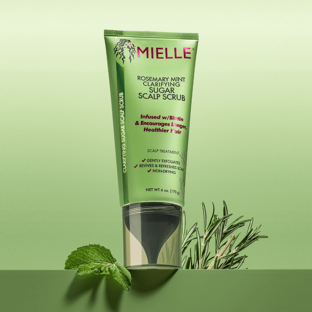 Mielle Rosemary Mint Clarifying Sugar Scalp Scrub 170g. ميلي - مقشر فروة الرأس بالسكر والنعناع - 170 جم - Princess Cosmetics Qatar