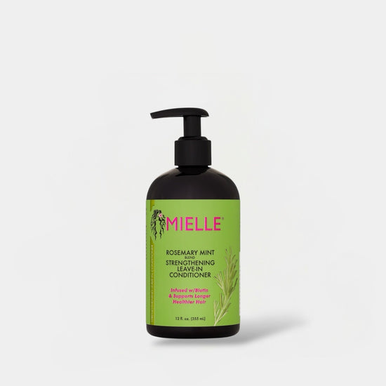 Mielle Rosemary Mint Strengthening Leave - In Conditioner 355ml بلسم ميلي روزماري مينت المقوي للشعر، يُترك على الشعر - Princess Cosmetics Qatar