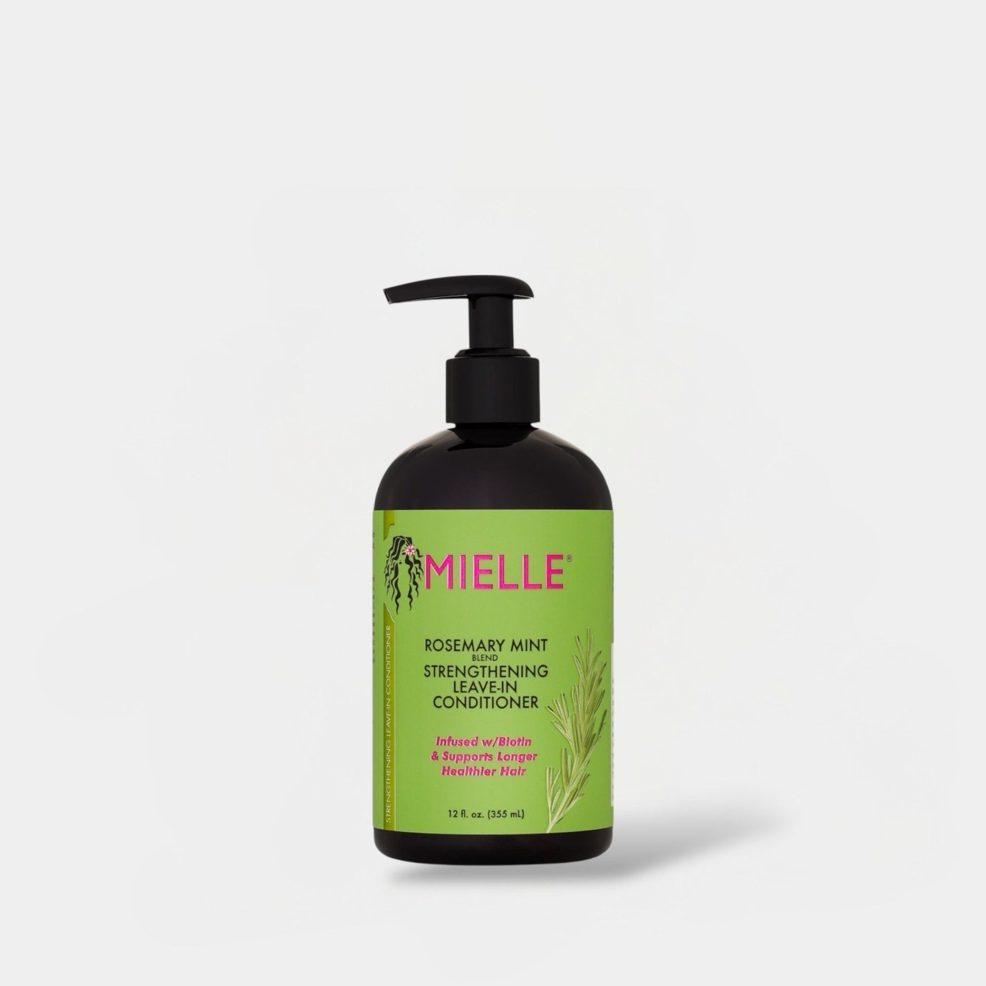 Mielle Rosemary Mint Strengthening Leave - In Conditioner 355ml بلسم ميلي روزماري مينت المقوي للشعر، يُترك على الشعر - Princess Cosmetics Qatar