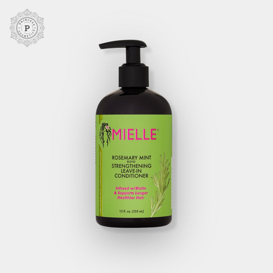 Mielle Rosemary Mint Strengthening Leave - In Conditioner 355ml. ميلي - بلسم مقوي بإكليل الجبل والنعناع 355 مل - Princess Cosmetics Qatar