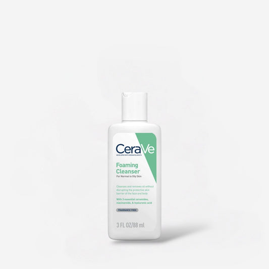 (MINI) Cerave Foaming Cleanser TRAVEL SIZE 88ml غسول سيرافي الرغوي بحجم مناسب للسفر - Princess Cosmetics Qatar
