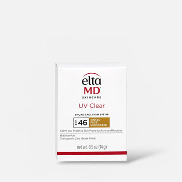 (MINI) EltaMD UV Clear TINTED Sunscreen 14g واقي الشمس الملون الشفاف من إلتا إم دي يو في كلير - Princess Cosmetics Qatar