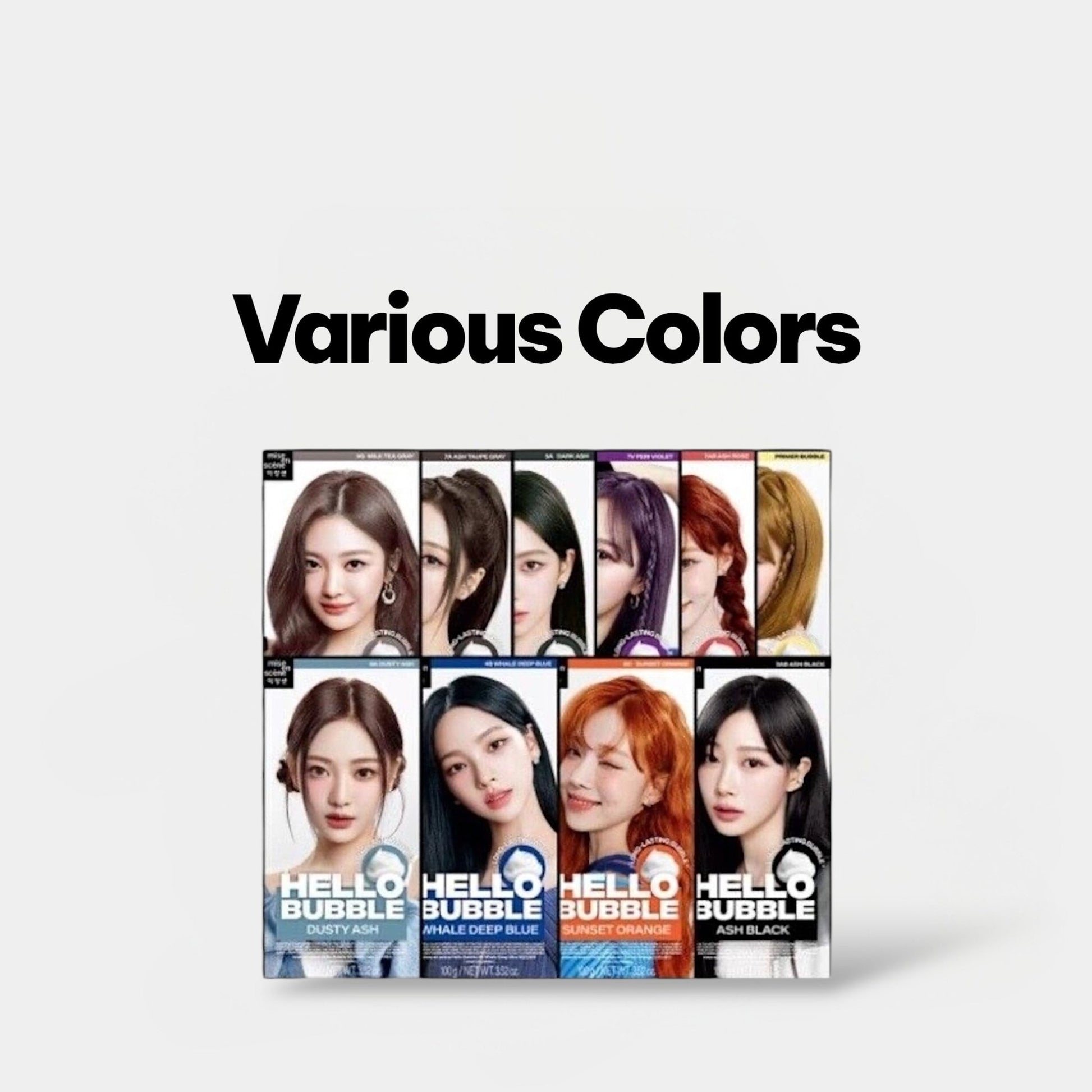 Mise En Scene Hello Bubble Hair Color ميز أون سين هالو بابل لتلوين الشعر - Princess Cosmetics Qatar