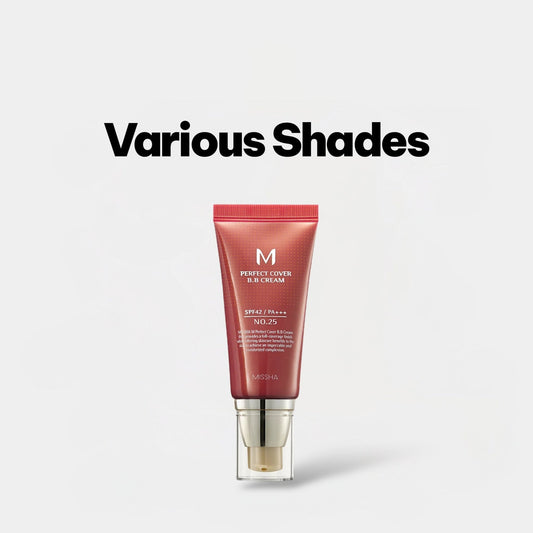 Missha M Perfect Cover BB Cream 50ml كريم بي بي من ميشا إم بيرفكت كوفر - Princess Cosmetics Qatar