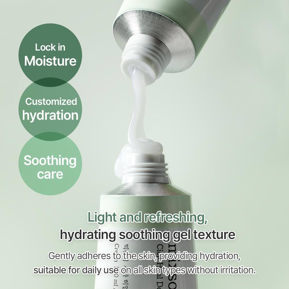 Mixsoon Cica Hyal Deep Soothing Cream 50ml كريم ميكسون سيكا هيال المهدئ العميق - Princess Cosmetics Qatar