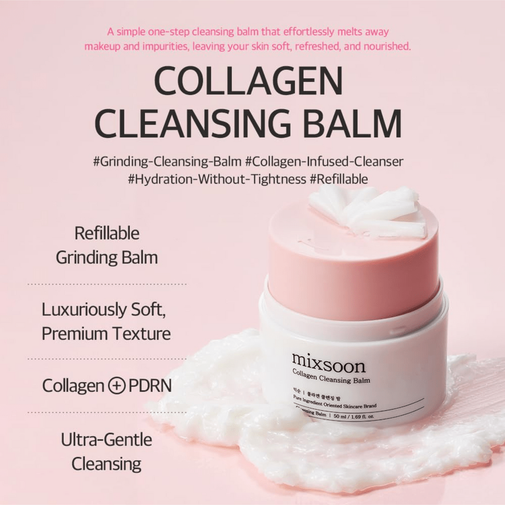 Mixsoon Collagen Cleansing Balm 50ml بلسم ميكسون لتنظيف الكولاجين - Princess Cosmetics Qatar