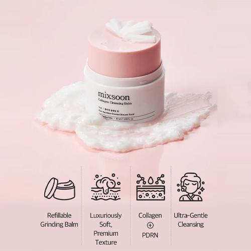 Mixsoon Collagen Cleansing Balm 50ml بلسم ميكسون لتنظيف الكولاجين - Princess Cosmetics Qatar