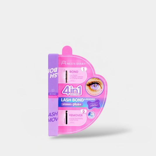 Mlen Diary 4 in 1 Lash Bond & Remover Plus ملين دايري 4 في 1 لاصق ومزيل الرموش بلس - Princess Cosmetics Qatar