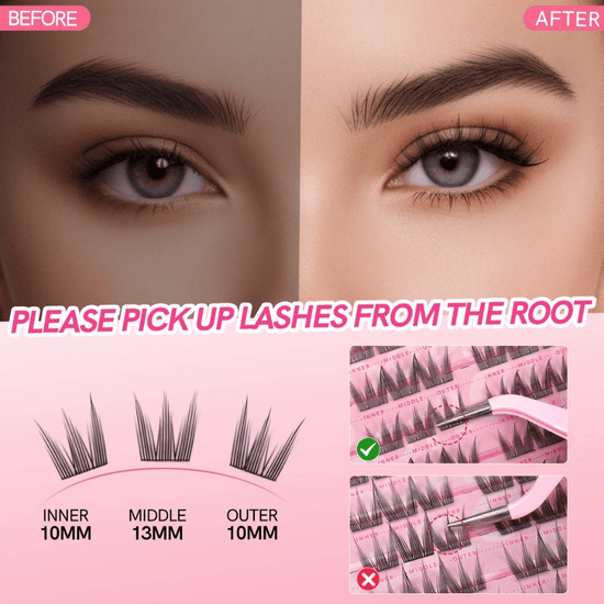 Mlen Diary Baby Candy Lazy False Eyelashes رموش صناعية من مجموعة ملين دياري بيبي كاندي - Princess Cosmetics Qatar