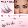 Mlen Diary Baby Candy Lazy False Eyelashes رموش صناعية من مجموعة ملين دياري بيبي كاندي - Princess Cosmetics Qatar